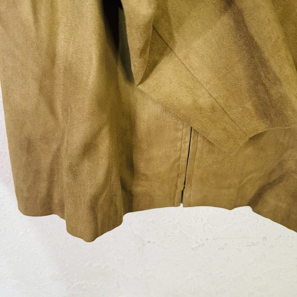 Plaza South Women's Blazer Jacket Shoulder Pads Size 14 Brown NWT - Picture 4 of 6